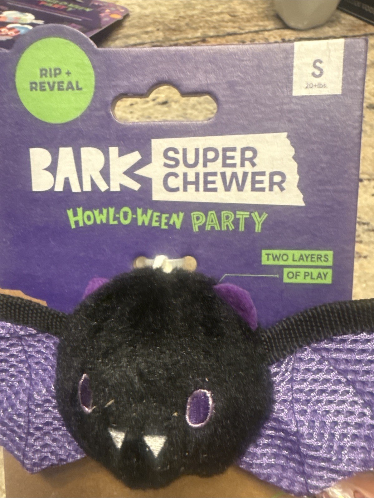 Bark Howl O Ween Super Chewer Dog Toy ~ BRAM THE BAT ~ SMALL ~ NEW