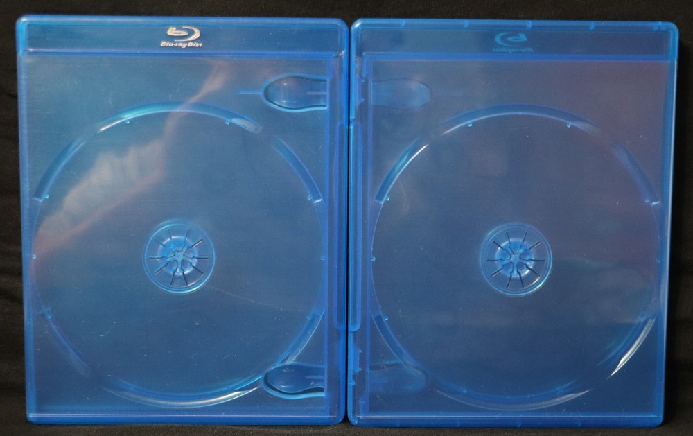 Genuine 2-Disc Double 11mm Logo Premium Blu-ray Replacement Case Shell Box NEW