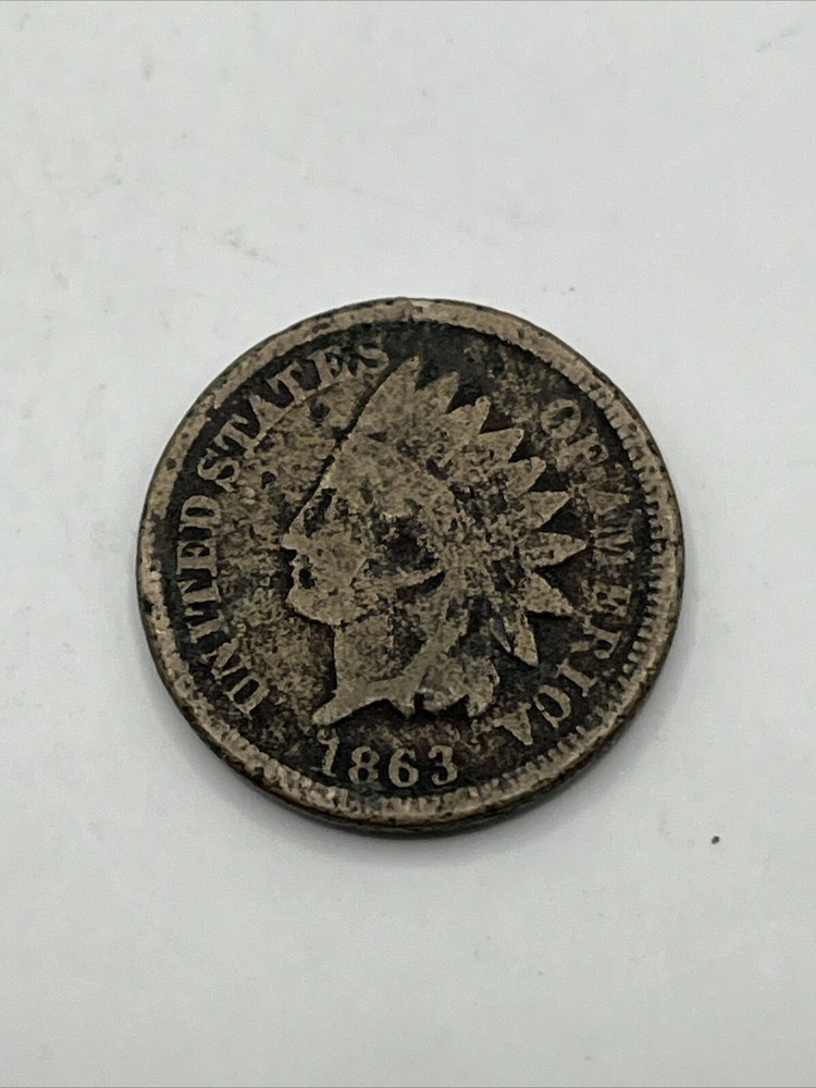 1863 1C Indian Cent #0697