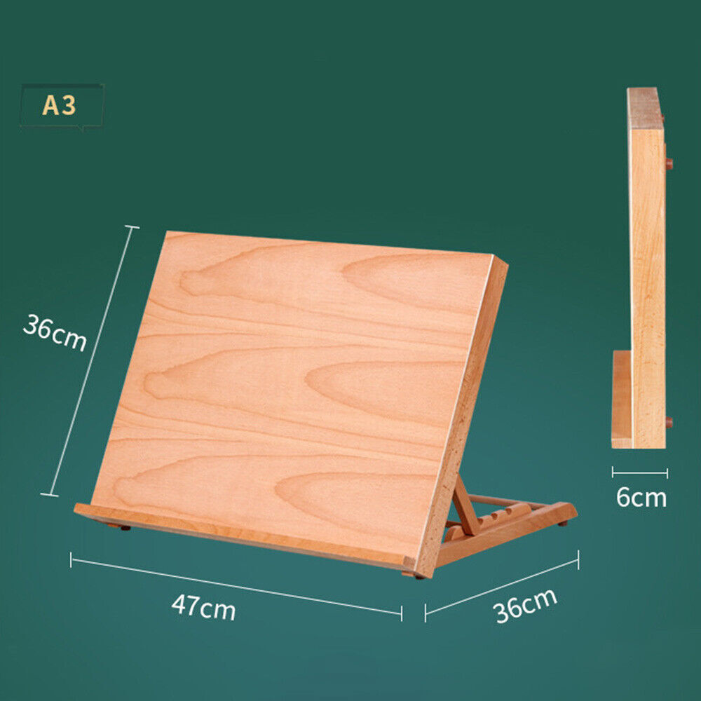 New Wood Adjustable Tabletop Desk Artist Easel Drawing Board Art Sketching Board