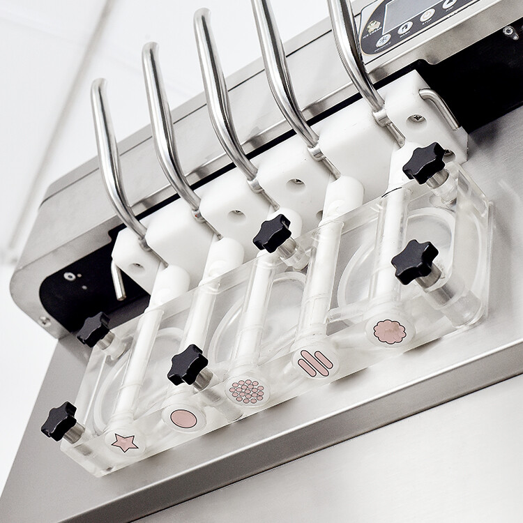 KolIce Commercial ETL 5 Flavors Soft Ice Cream Machine,Yogurt Ice Cream Maker