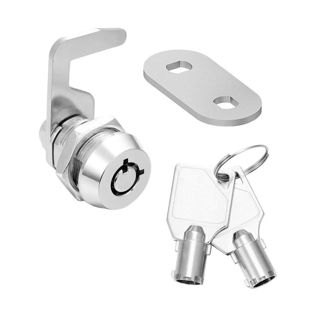 Secure and Reliable Chrome Finish Camlock with Keys Tool Box Replacement Lock