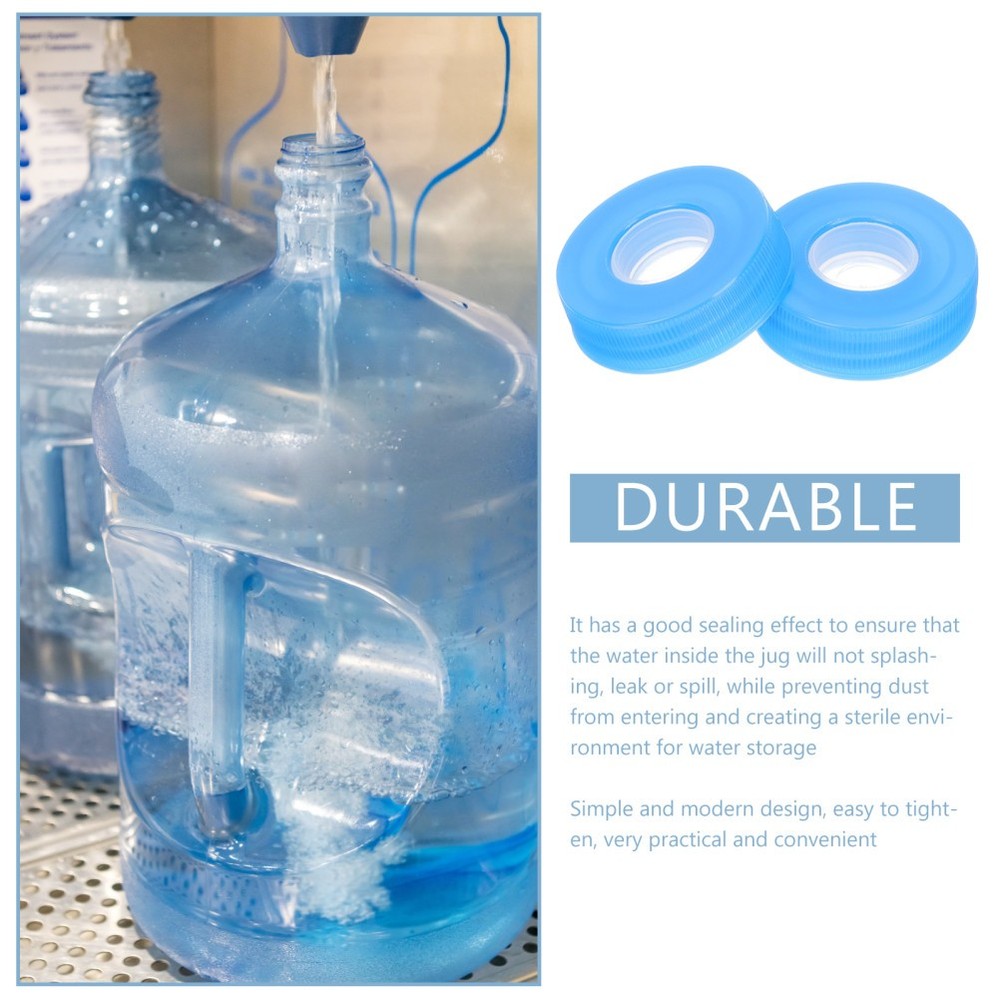 2 Pcs Replaceable Jug Caps Gallon Water Reusable Replacement Bottle Lid