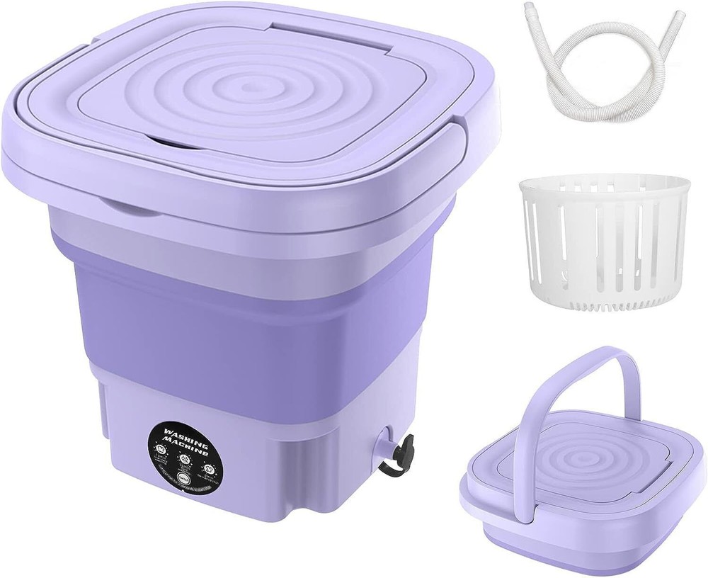 8L Mini Washing Machine Folding Portable Sterilization Drying Laundry Machine