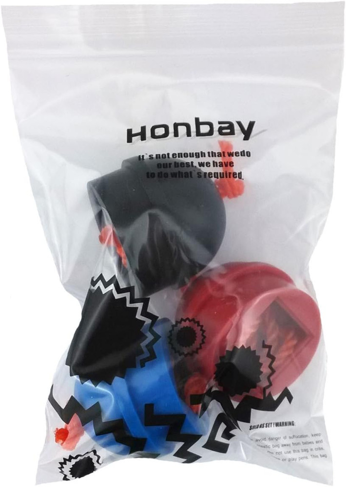 3Pcs Mix Color Rubber Pool Table Billiard Cue Chalk Holders with String