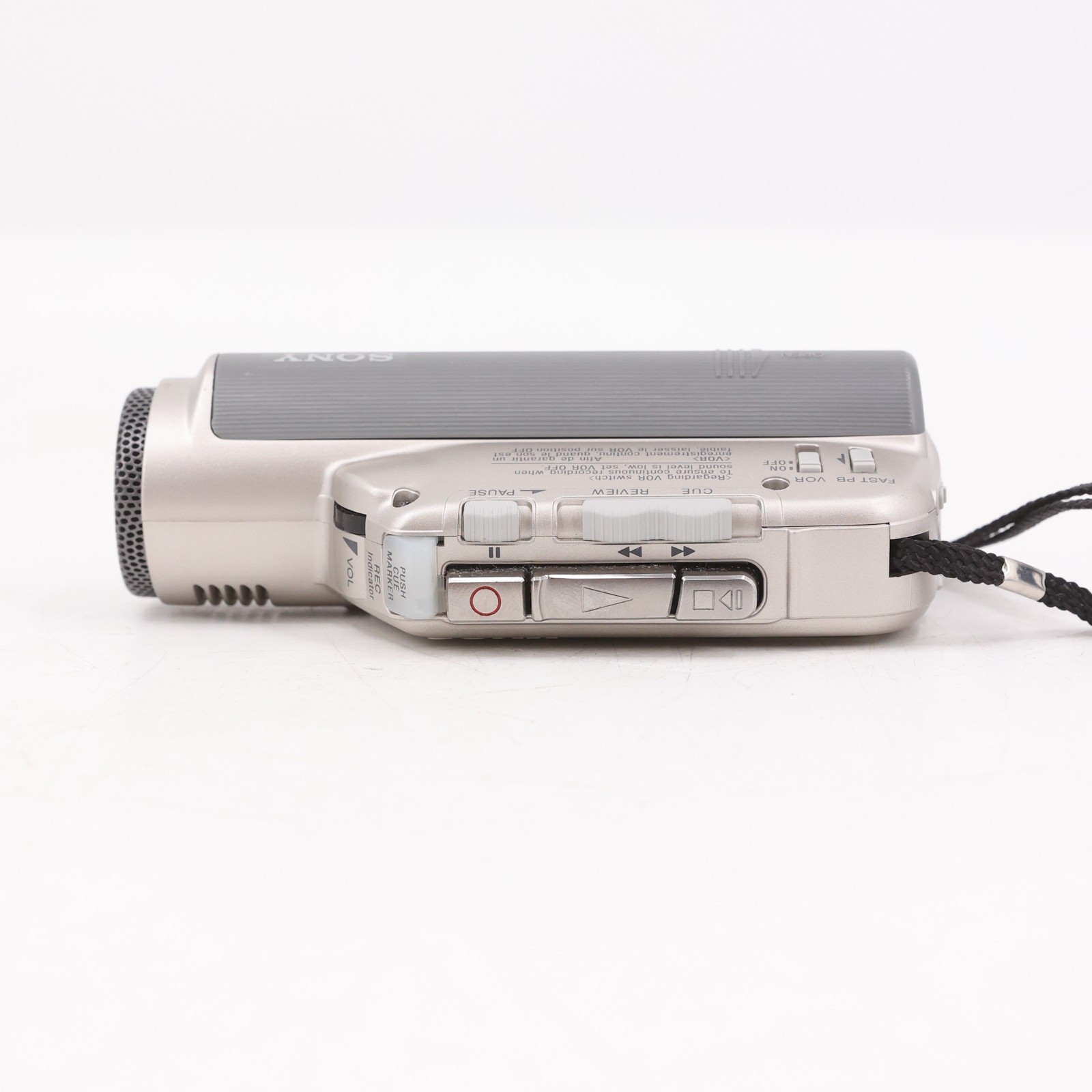 Sony M-100MC Microcassette Corder Voice Recorder Clear Voice Car Power Adapter