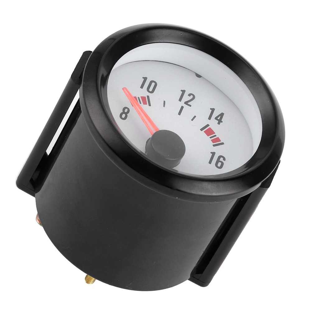 2in Pointer Voltage Gauge 8‑16V Measurement Range Blue LED Voltmeter Universal
