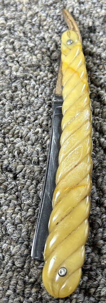 High Art Bakelite Straight Razor Sharp Good Condition 9"