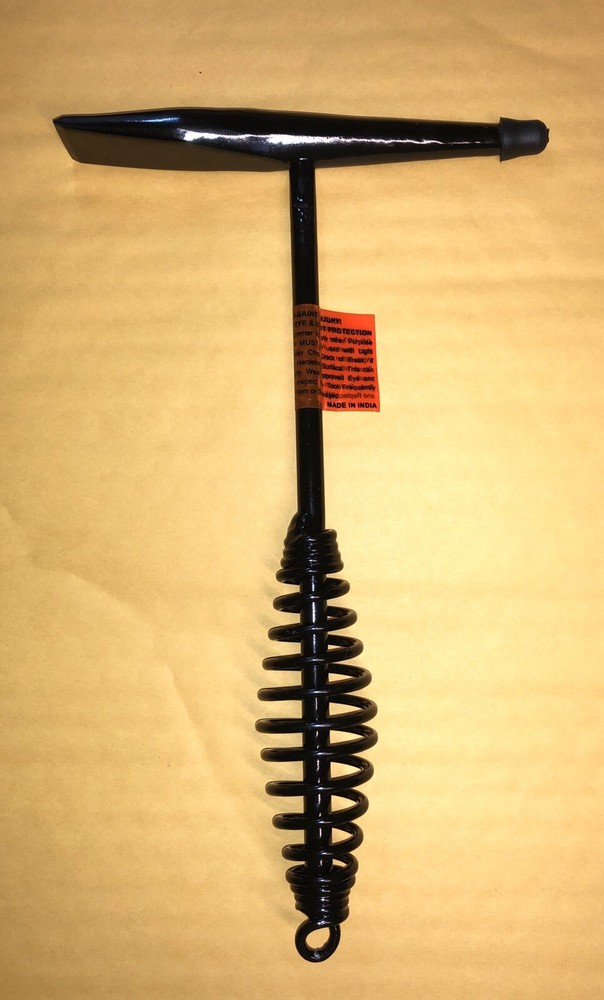 Welding S-20 Chipping Hammer Cone/Chisel Head and Long Handle Wire Brush
