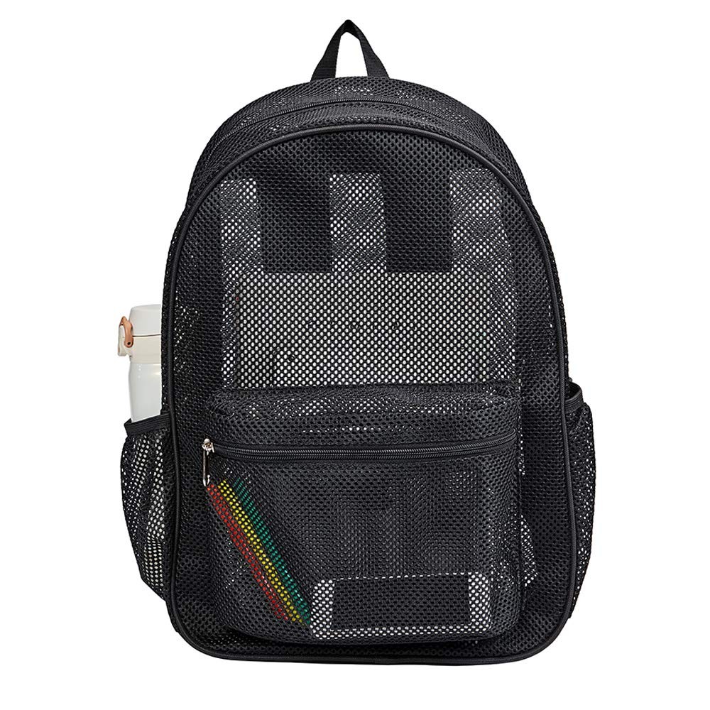 Heavy Duty Mesh Backpack Clear College Bag