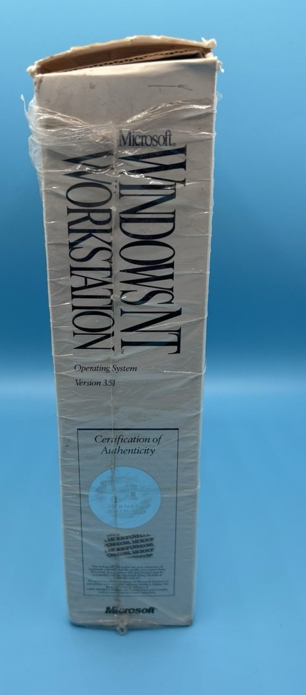 Microsoft Windows NT Workstation 3.51 CD-Rom Operating System - Open Big Box New