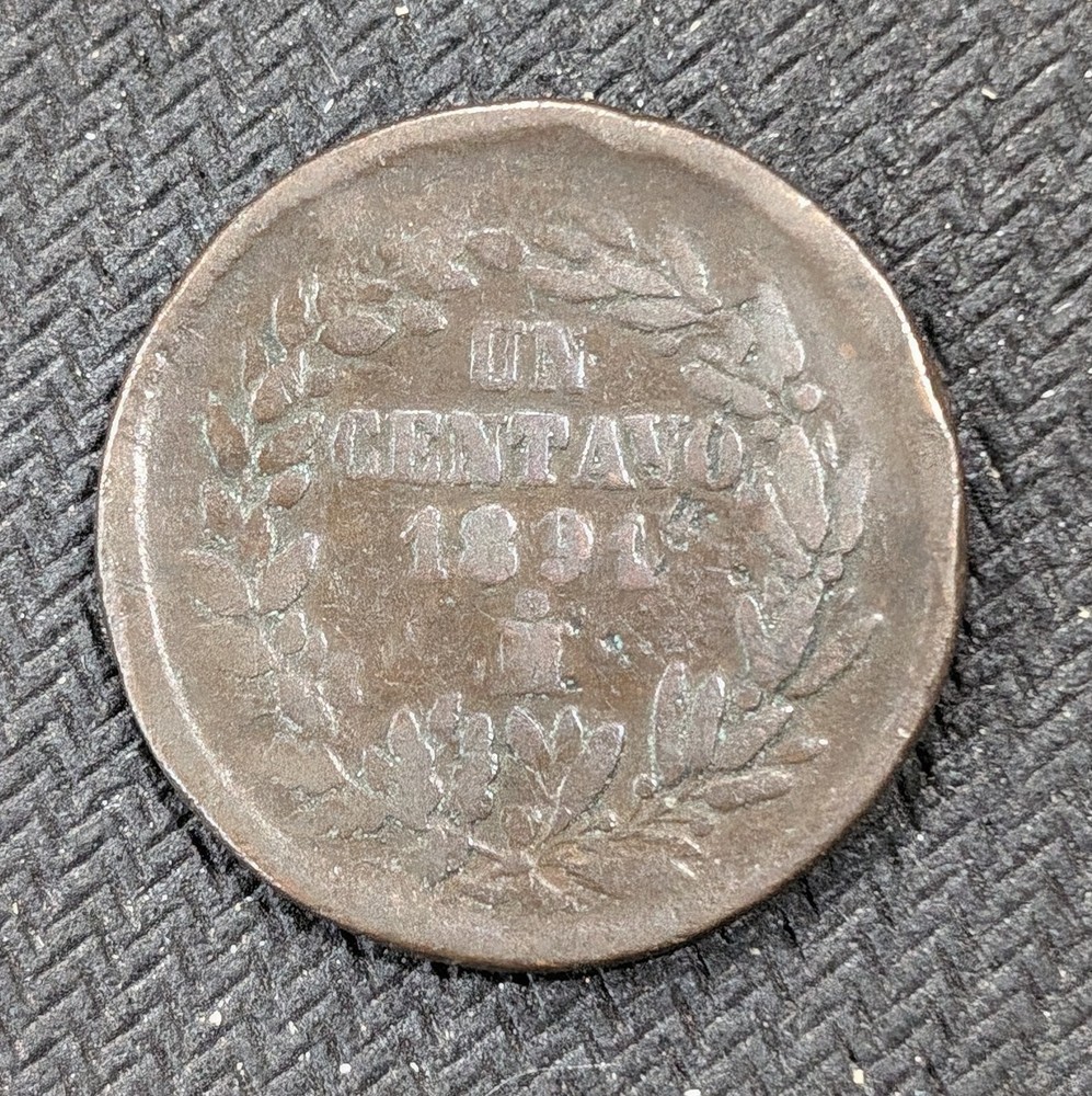 1891 Mo Mexico 1 Centavo KM#391