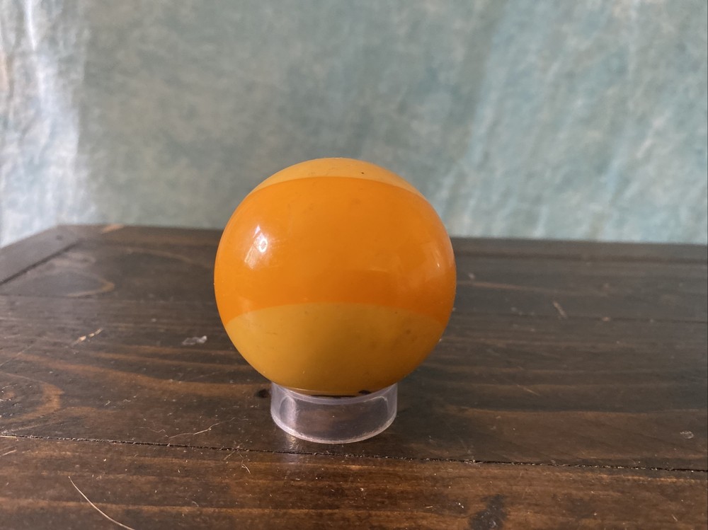 Vintage Number 9 Yellowed Pool Ball Replacement