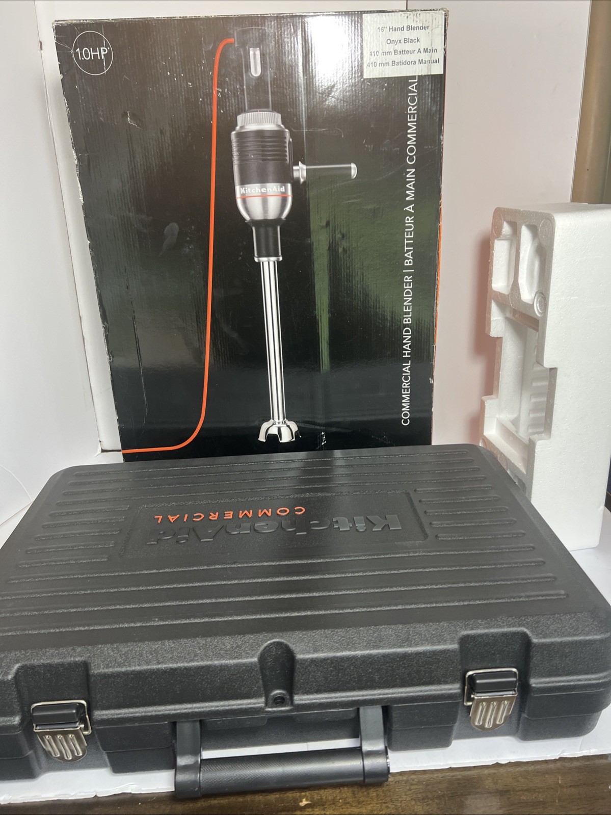 KitchenAid 1HP Commercial Immersion Blender KHBC416OB 16” Heavy Duty NSF