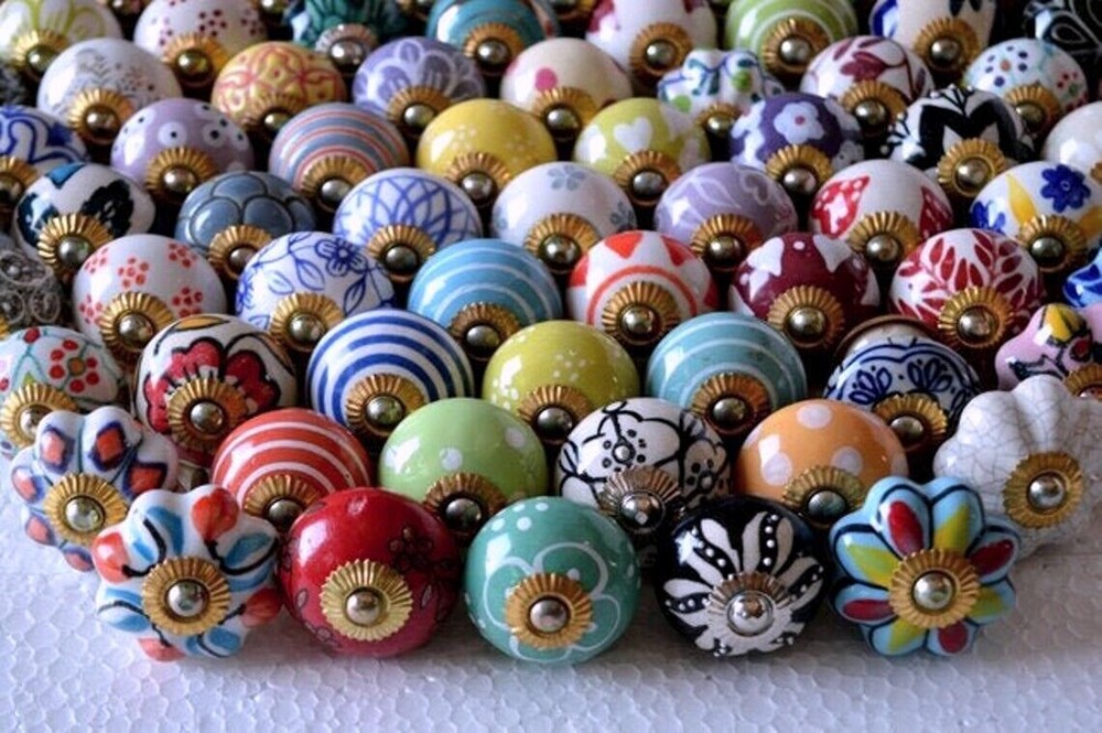 Wholesale Lot Vintage Ceramic Knobs cabinet Furniture & Kitchen Knobs Drawer