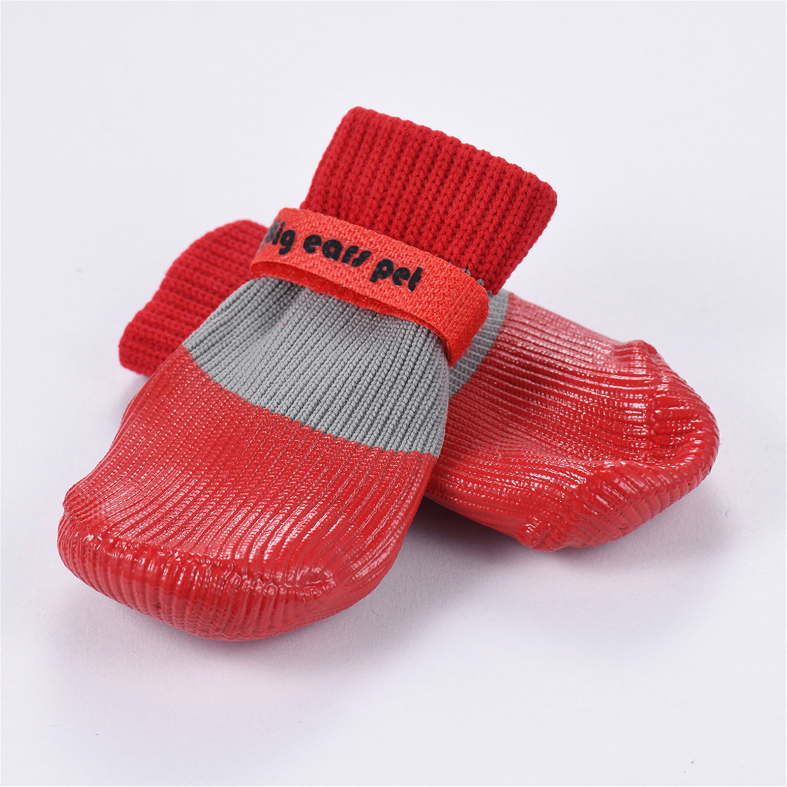 Outdoors Indoor Dog Socks Soft Rubber Anti-slip Dog Shoes Waterproof Strapped