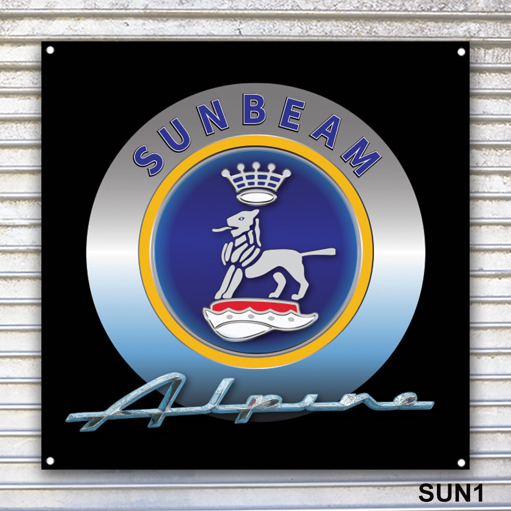 Sunbeam Alpine Banner Sign Wall Art
