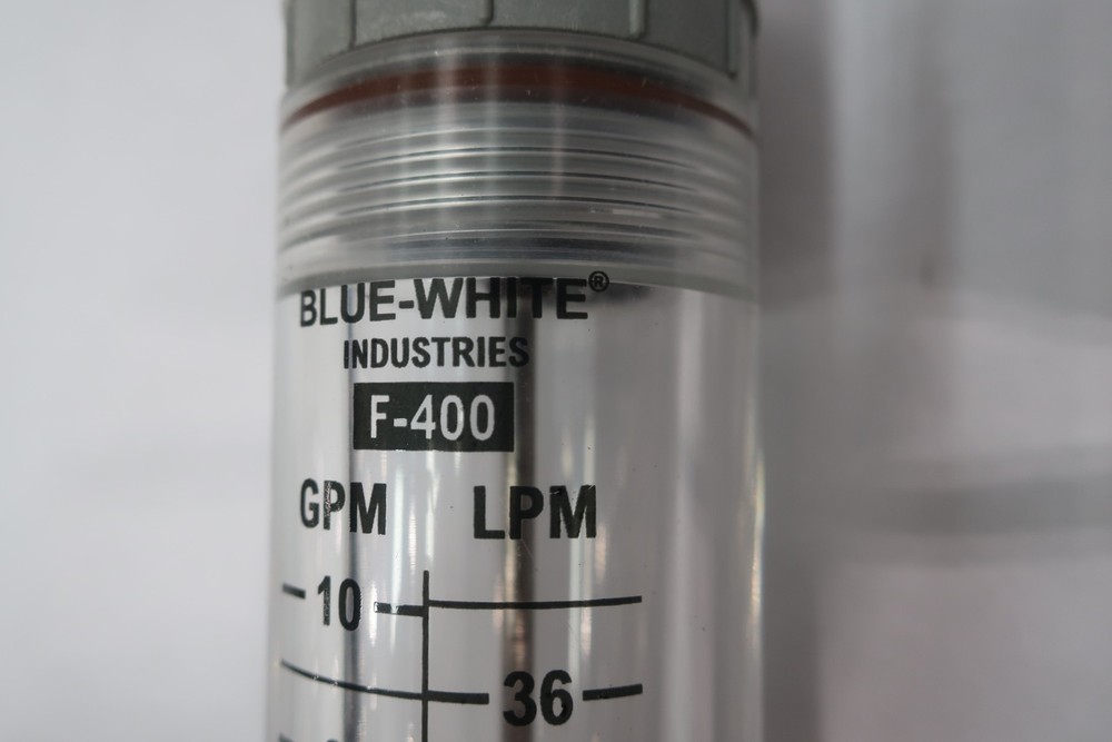 Blue-white F-40750LN-12 Variable Area Flow Meter