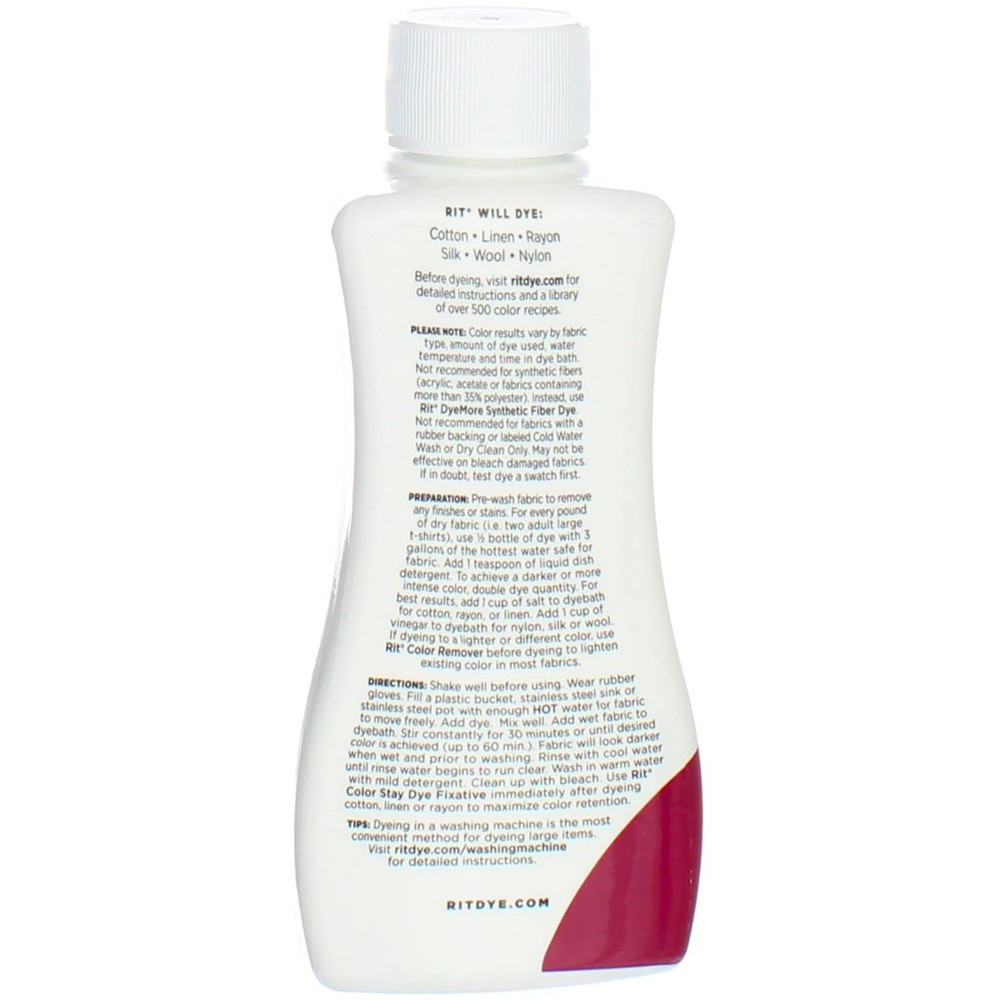 2 Pack Rit All-Purpose Liquid Dye, Wine, 8 fl oz