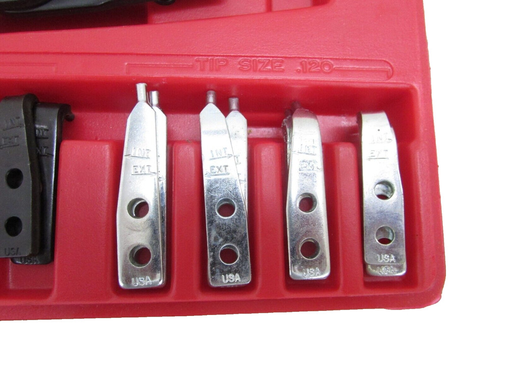 NICE! PROTO TOOLS HEAVY DUTY REPLACEABLE TIP RETAINING RING PLIER SET, No. 361