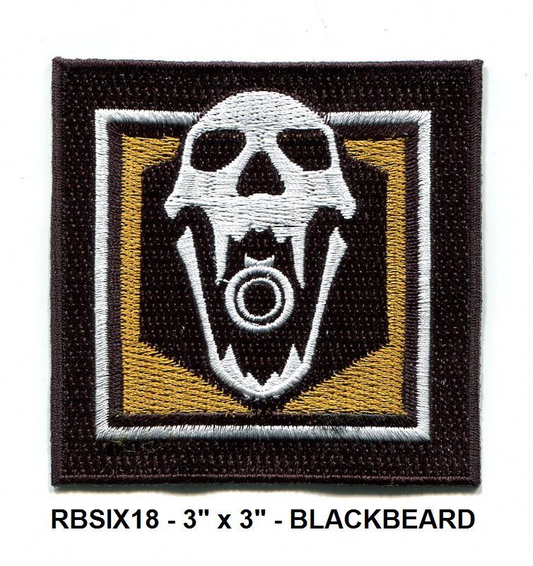 RAINBOW SIX OPERATOR PATCH - BLACKBEARD- RBSIX18