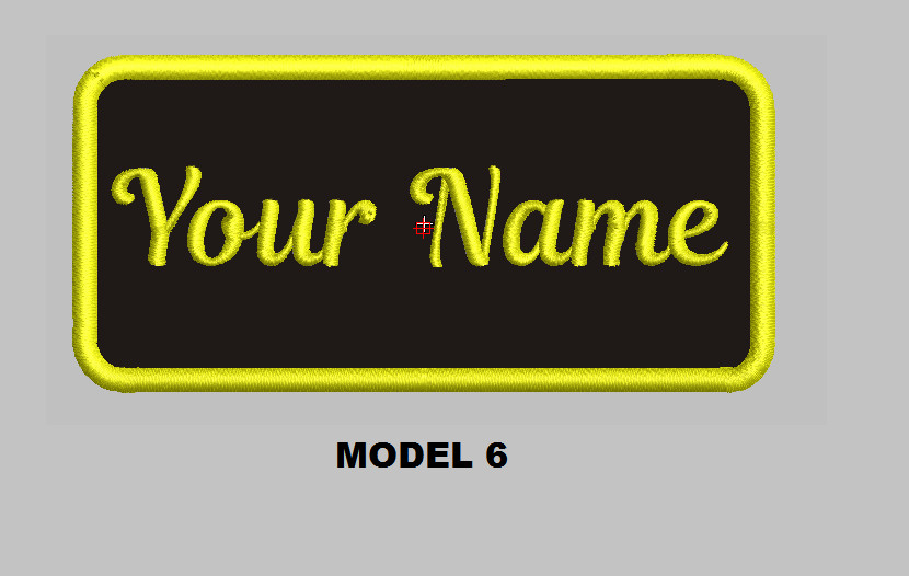 Custom Embroidered 4"x 1.5" Name Patch Motorcycle Biker