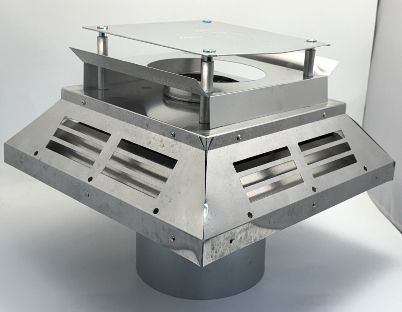 46DVA-HC Horizontal Square Stove Vent Horizontal Termination Cap 4" x 6 5/8"