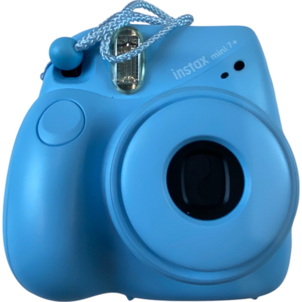 Fujifilm Instax Mini 7+ Instant Camera Light Blue with Carry Case Untested