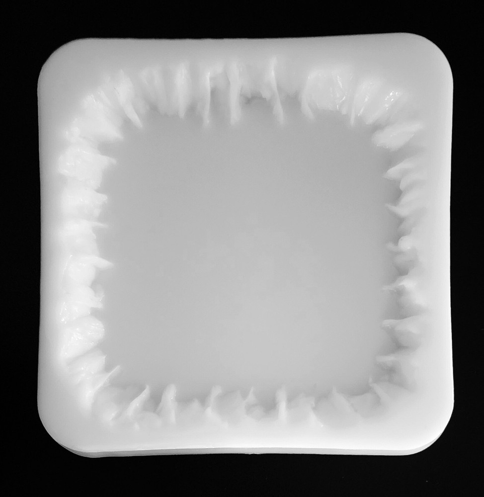 SQUARE Rock Live Edge Coaster Silicone Mold AU