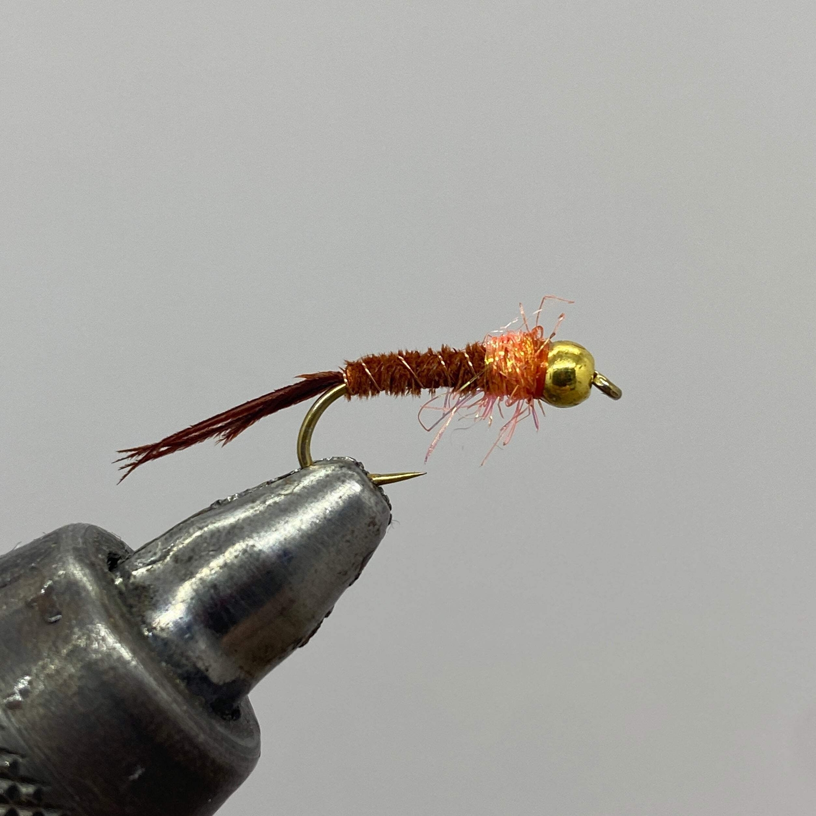 One Dozen (12) - Tungsten Beadhead Sparkle Frenchie - Orange - Nymph