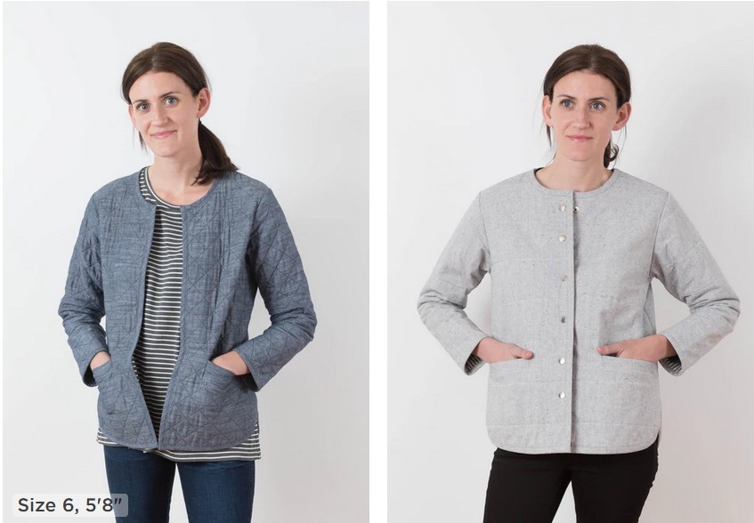 GRAINLINE STUDIO "TAMARACK JACKET" Size 0-18 Printed Sewing Pattern