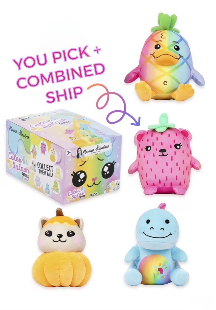 Moriah Elizabeth COLOR SPLASH 6" Plush Figure Series 3 YOU PICK + COMBINED SHIP