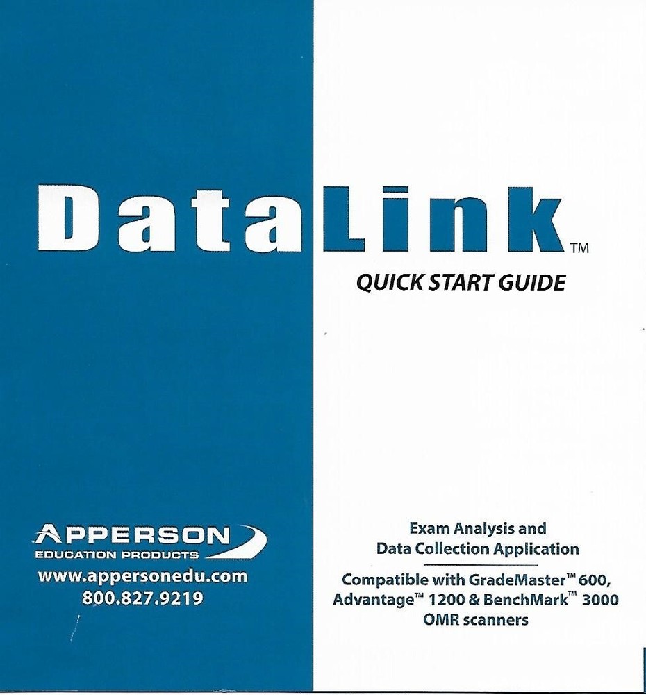 Apperson Datalink Software / User Manual /Quick Start Guide