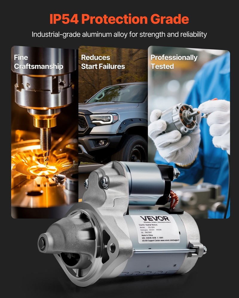 NEW VEVOR Starter 17841,Starter Motor Replacement Compatible with Pontiac Vibe L