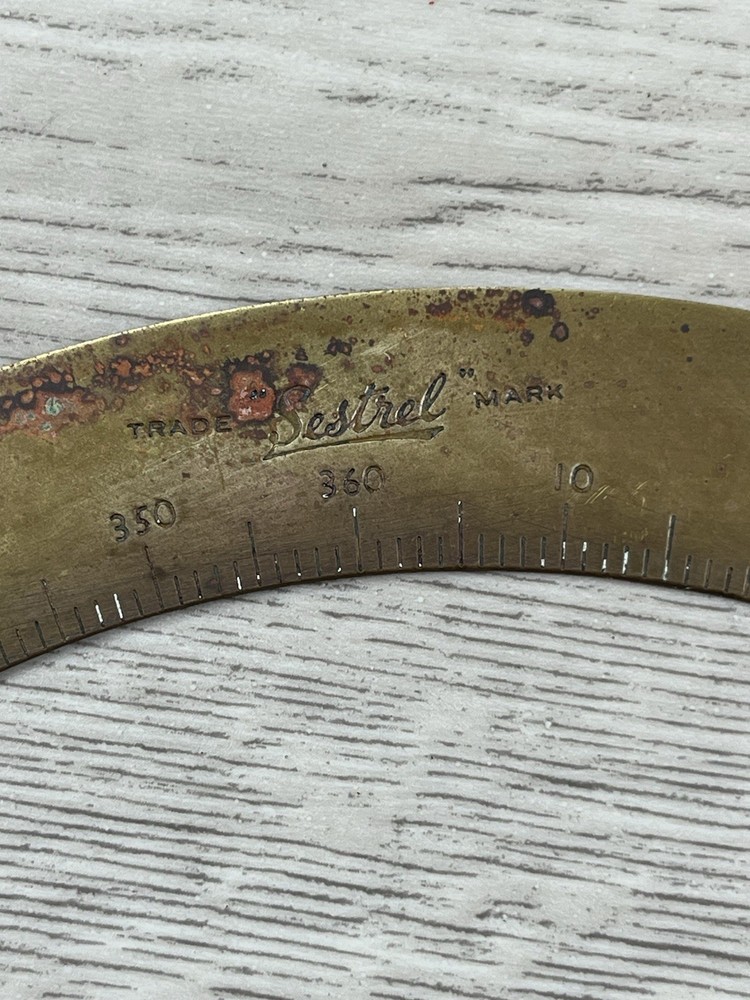 Large Sestrel Brass Ship Compass Outer Ring Henry Browne Barking London AFT