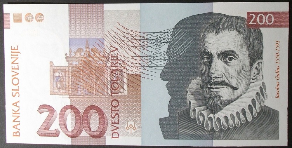Slovenia P15a 200 Tolarjev Choice Uncirculated