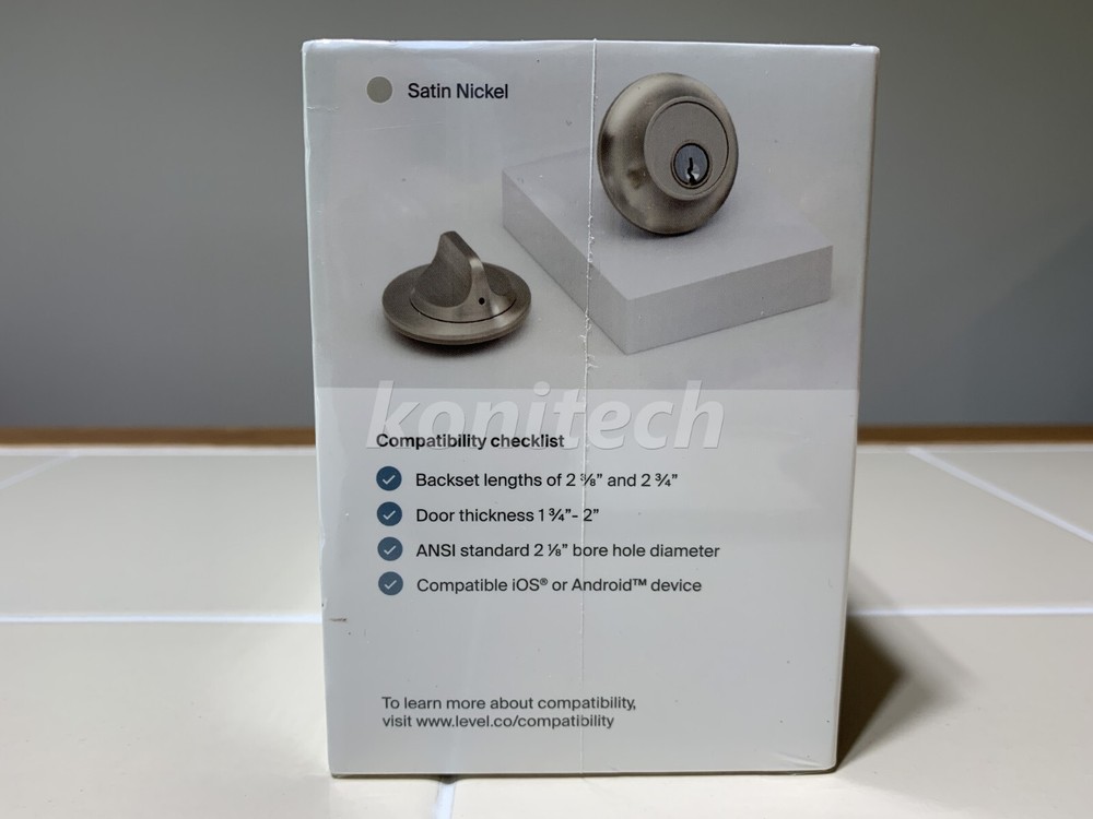 Level Lock Keyed Entry Smart Door Lock - Satin Nickel
