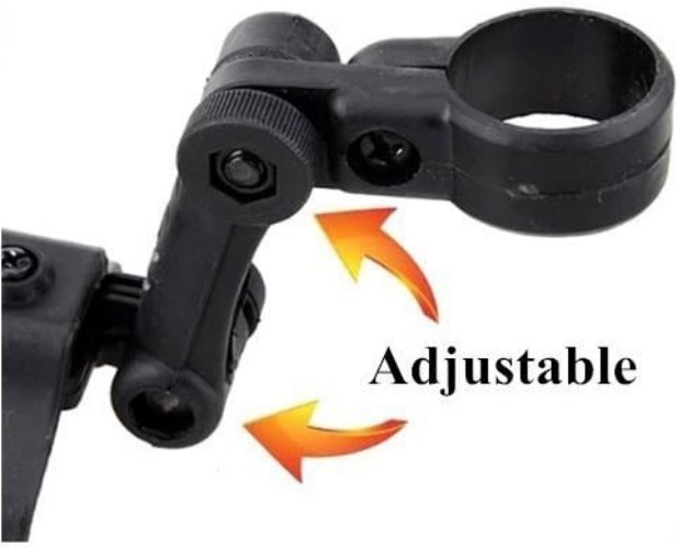 Streamlined Adjustable Mudguard Set for Road & Mountain Bikes - Red + Black