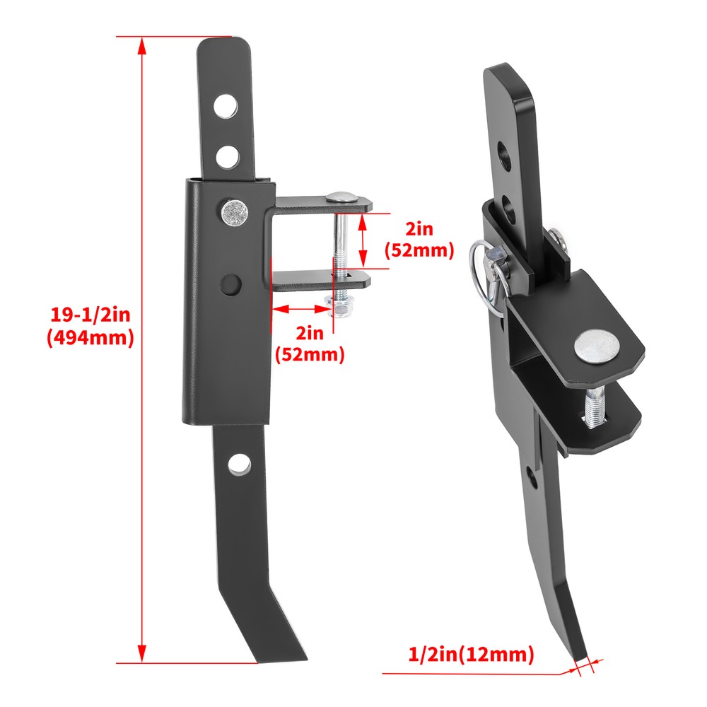 For ATV/UTV Chisel Plow Scarifier Implement w/6 Independently Adjustable Chisels