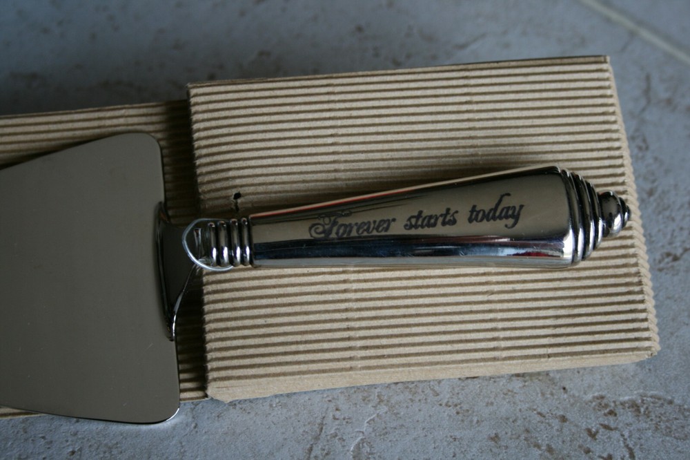 Wedding Cake Server "Forever Starts Today"
