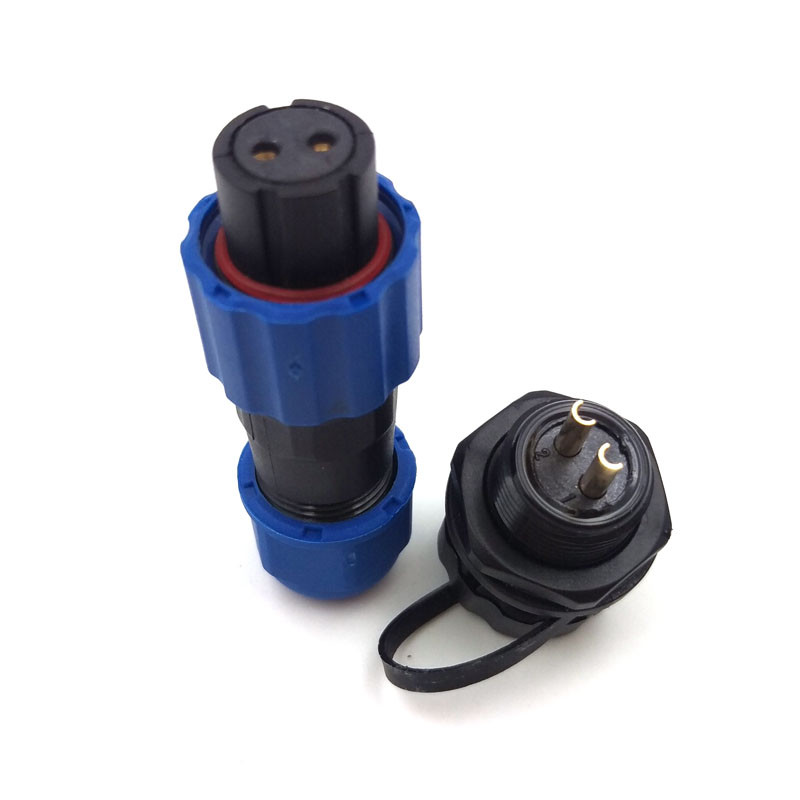 SD13 10A 2pin Waterproof Panel Connector Plug Socket,LED Light Cable Connector