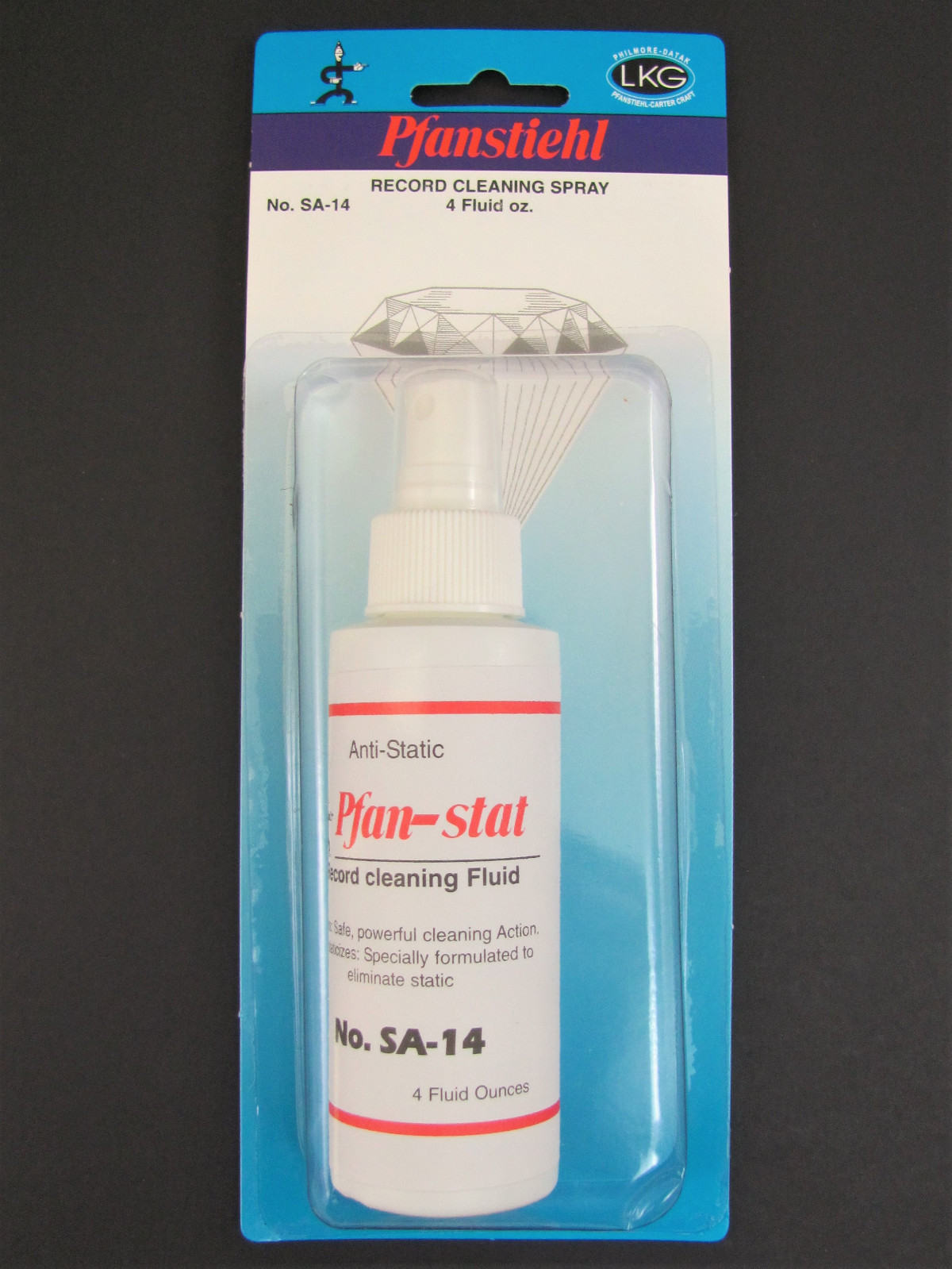 Pfanstiehl Pfan-Stat SA-14 LP Record / Vinyl Anti-Static Cleaning Spray - 4 oz