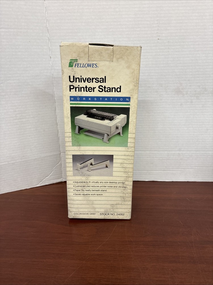 Fellowes Printer Adjustable Stand 2pc Gray 24002 ***New