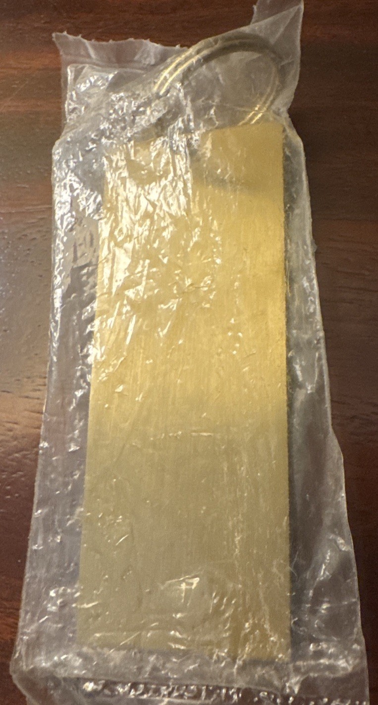 American Ballet Theatre 50th Swan Lake Brass Ticket Keychain Vintage ABT