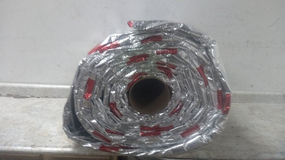 3M PLENUM-WRAP-5A+(24") 24 In Width 50 Ft Length Silver Firestop Strip