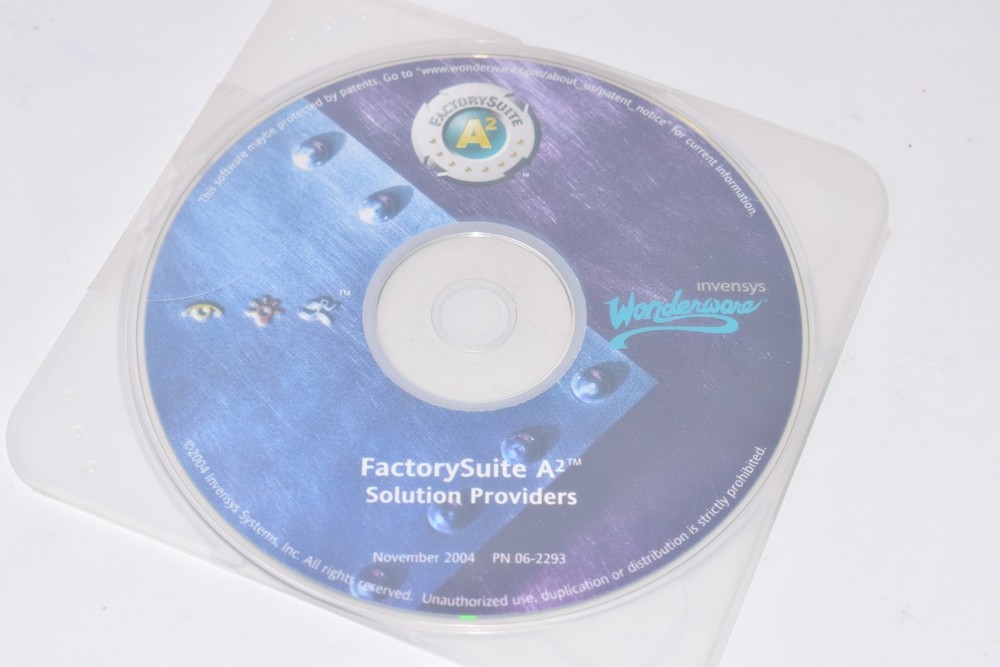 Invensys Wonderware FactorySuite A2 Solution Providers Software