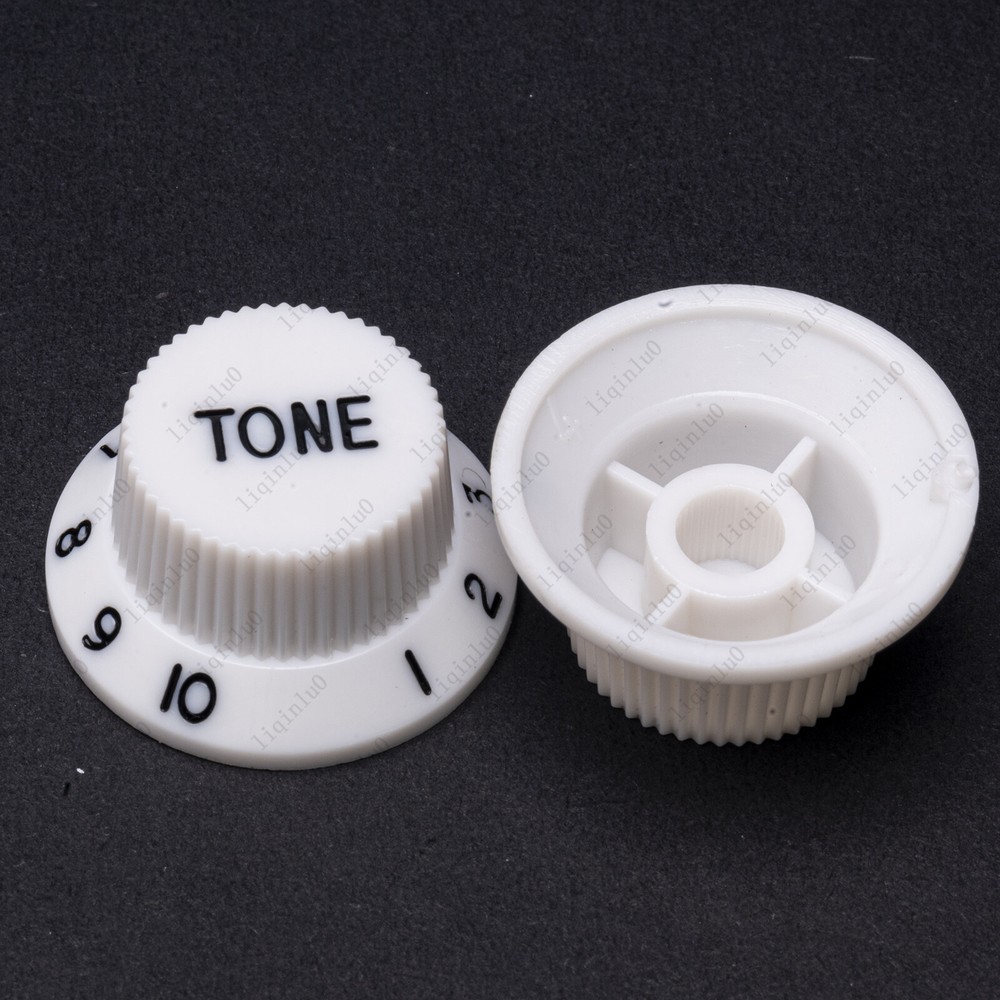 White/ Black Numbers ST Guitar Knobs Volume Tone Knob For Stratocaster