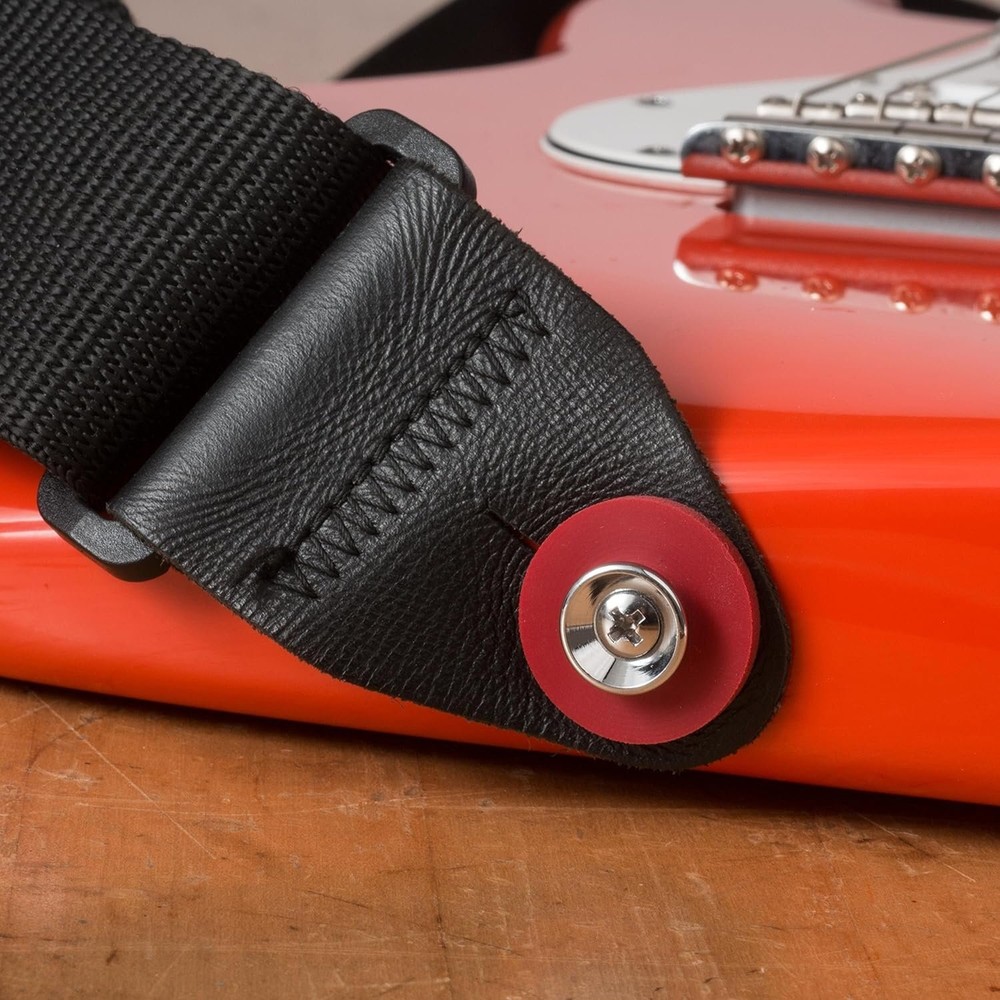 StewMac Guitar Strap Stoppers Strap Lock in Black - 4 Pack