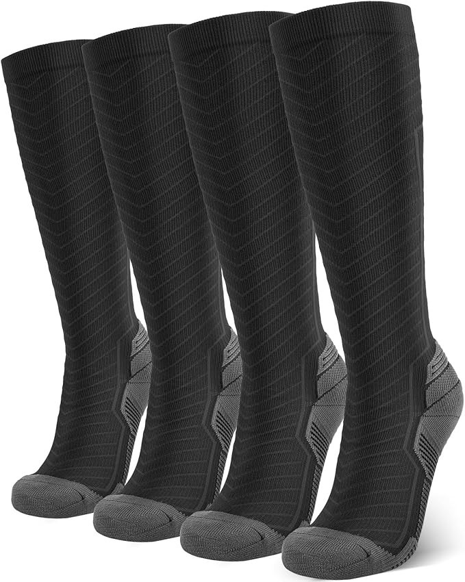 Sonoran Compression Socks 2Pair Small BLK/GREY Running and Athletic Socks