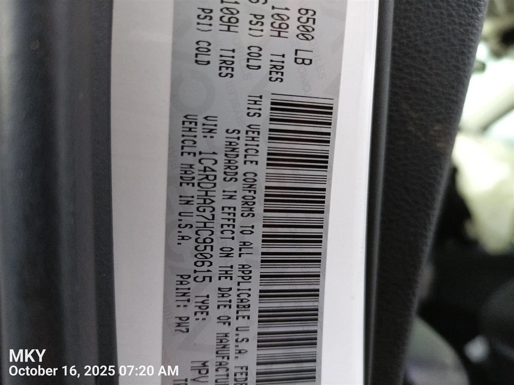CONTROL PANEL OEM 2017 DODGE DURANGO 1YR WRNTY 68292899AB